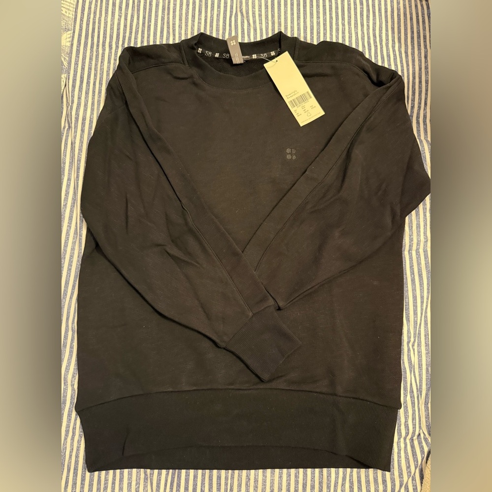 Sweaty Betty Black Crew Neck Lightweight Sweatshirt